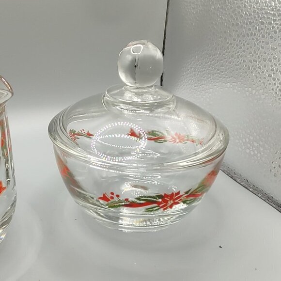 Vintage Holiday Creamer & Sugar Set - Picture 5 of 16